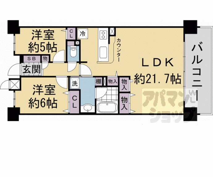 【パデシオン長岡京西山天王山駅前】間取