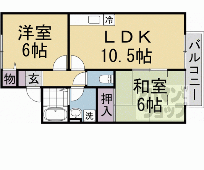 【エーデルハイム千代川】間取