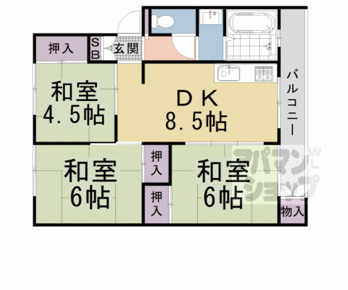 【浅田マンション】間取
