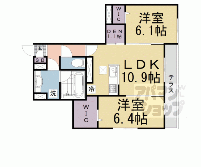【エオニオ桂川】間取