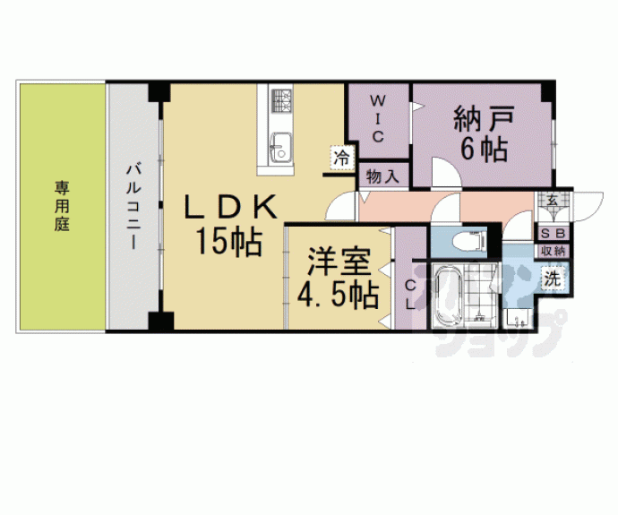 【グローリードミール天神】間取