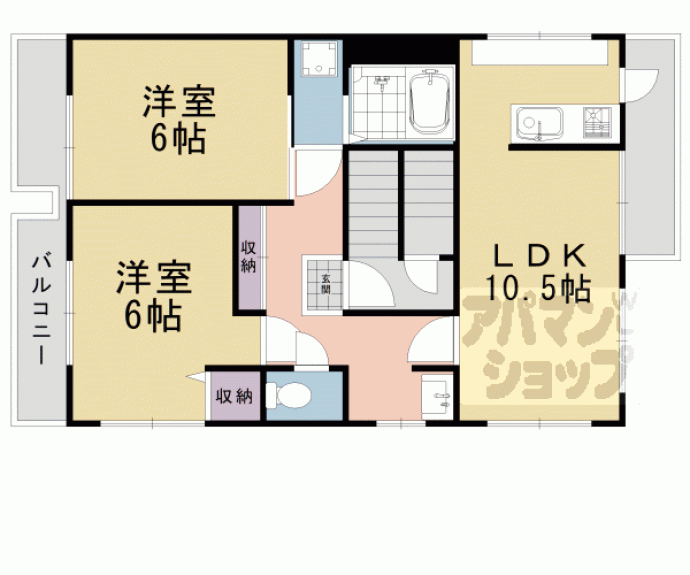 【ツインズマンション馬堀】間取