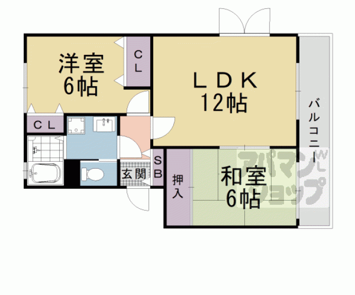 【アズール中川】間取