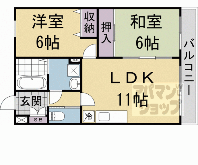 【アズール中川】間取
