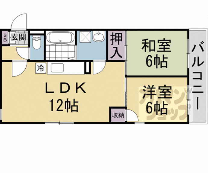 【アズール中川】間取