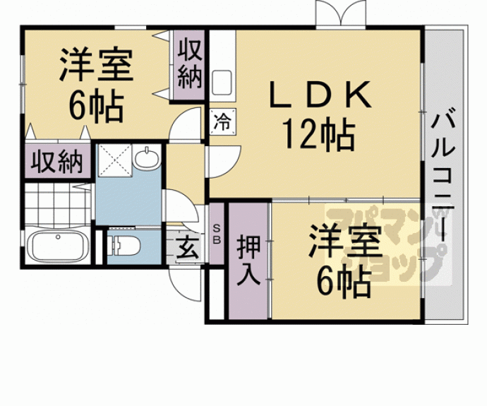 【アズール中川】間取