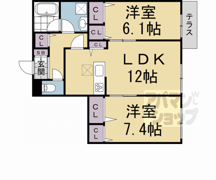 【シャーメゾン郷】間取