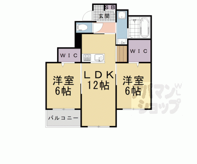 【ボレロ西山天王山】間取