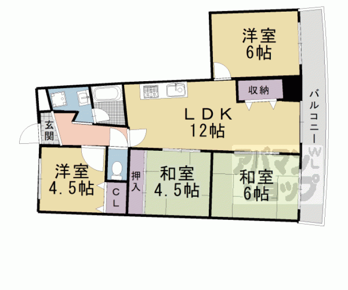 【イスターナ今井】間取