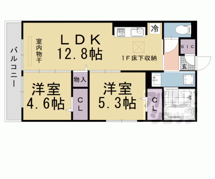 【Ｄ－ｒｏｏｍエスポワール】間取