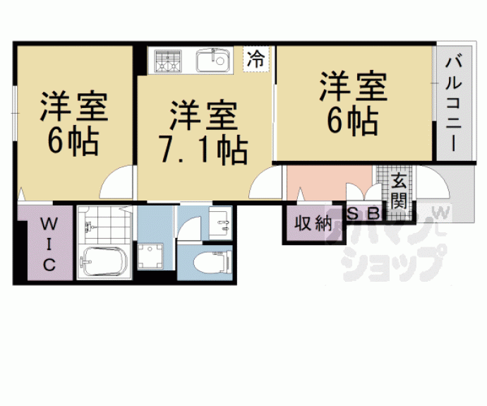 【フランブリ－ズ】間取