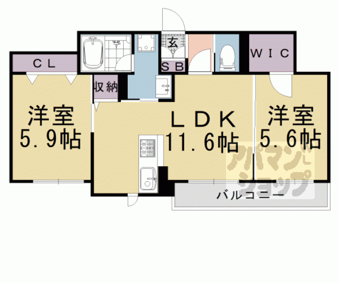 【シャーメゾン　レビエ】間取