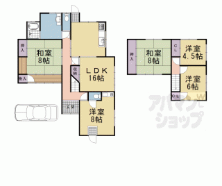 【大枝北沓掛町５丁目貸家】