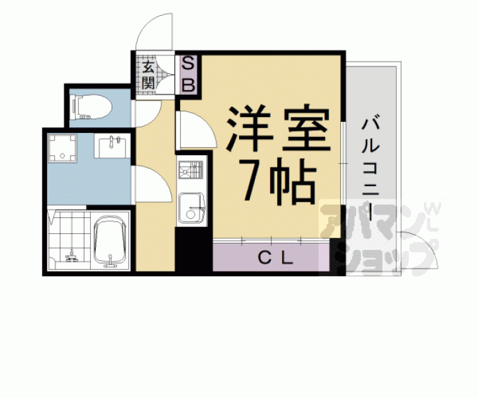 【カロ　洛西口　アネックス】間取