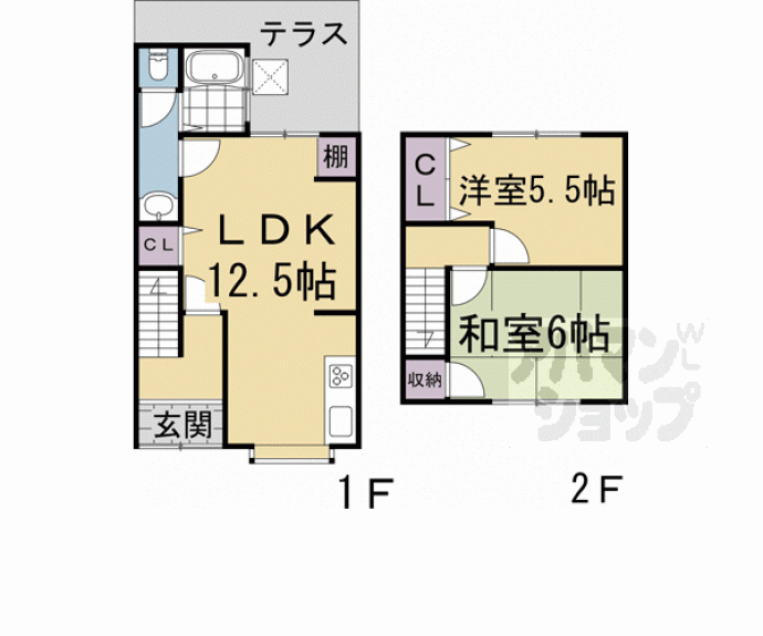 【大原野北春日町貸家】間取