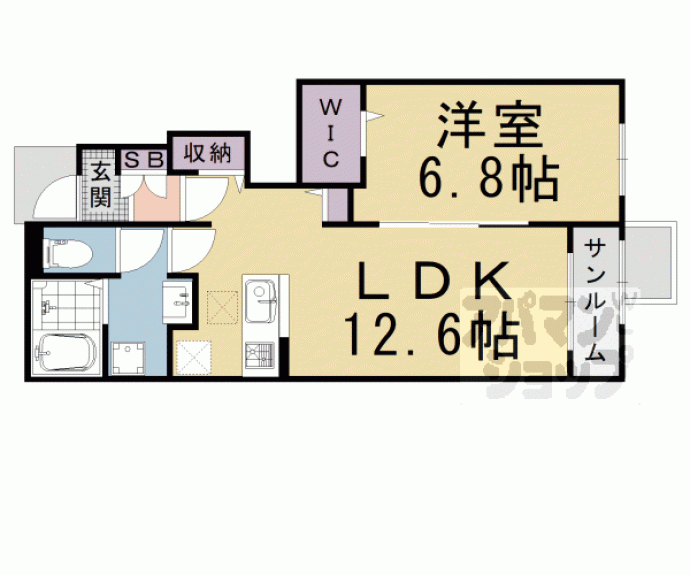【オーブ荒塚】間取