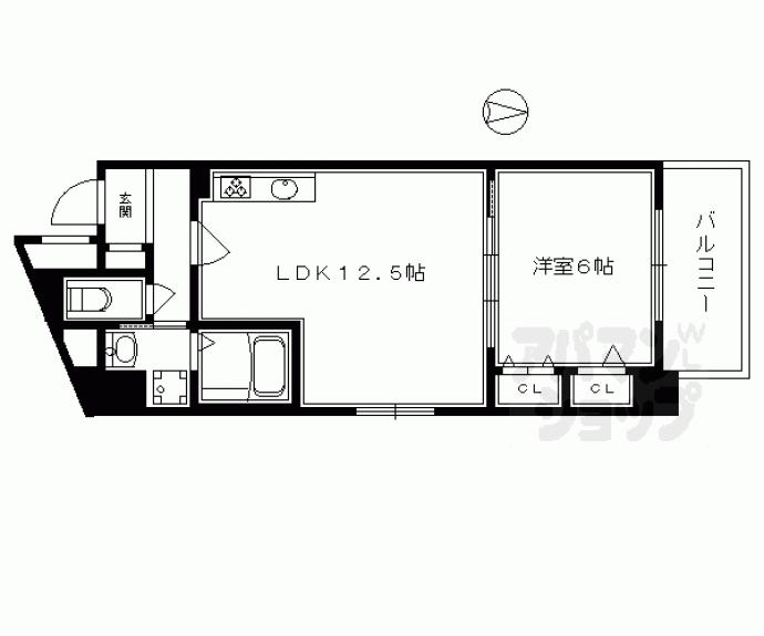 【シティハウス鴨川】間取