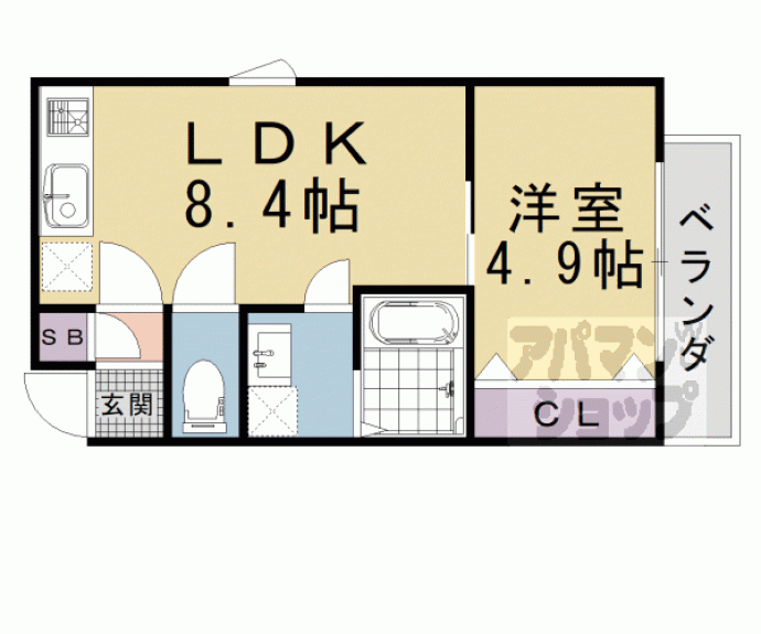 【Ｒ－Ｇｒａｎｔｓ東山泉涌寺】間取