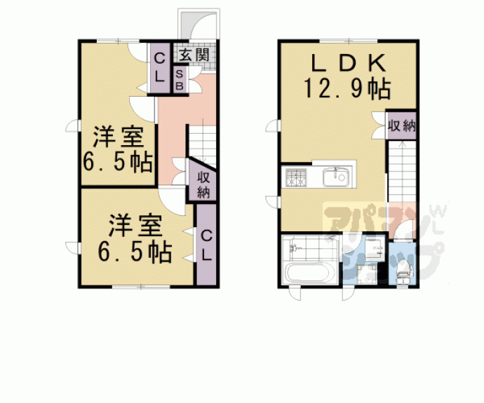 【ファインコート京都丹波橋　（２期分）】間取