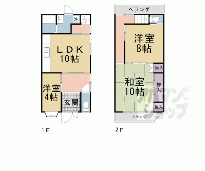 【深草川久保町貸家】間取