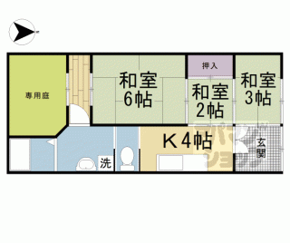 【深草極楽町の山崎貸家】