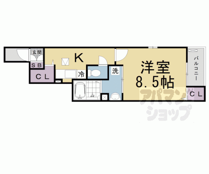 【ペーナ伏見稲荷】間取