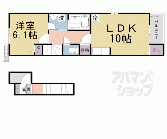 【ペーナ伏見稲荷】間取