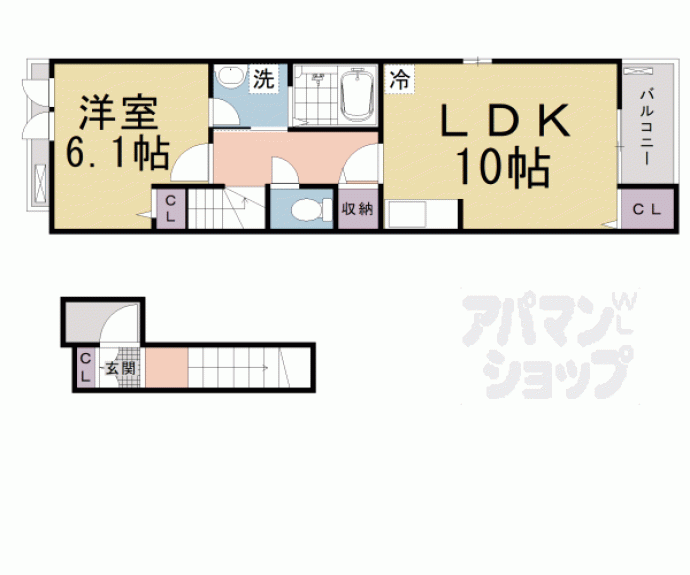 【ペーナ伏見稲荷】間取