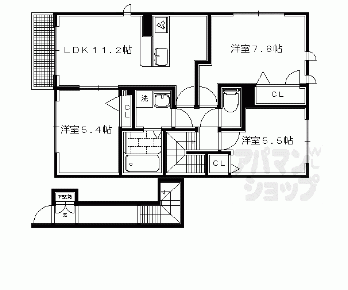 【Ｅｖｅｒｇｒｅｅｎ北稜】間取