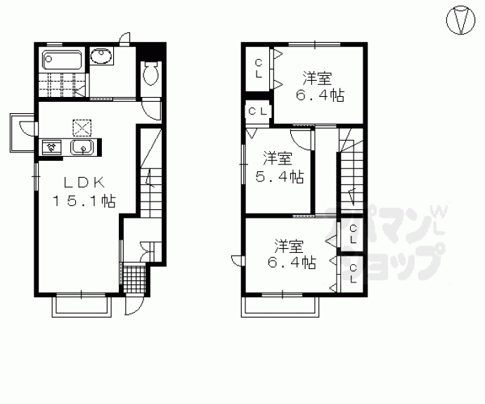 【メゾンドボヌール】間取