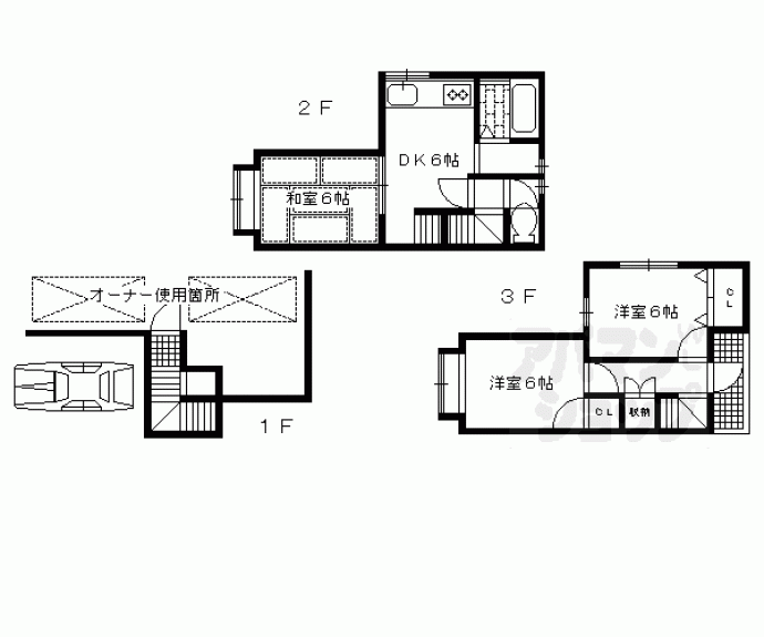 【清水貸家】間取