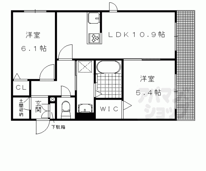 【グリナージュ岩倉】間取
