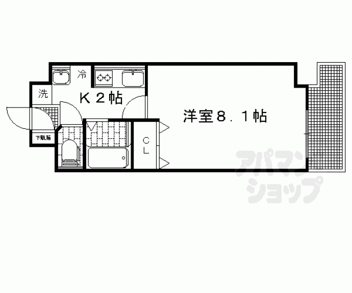 【ビートル北白川】間取