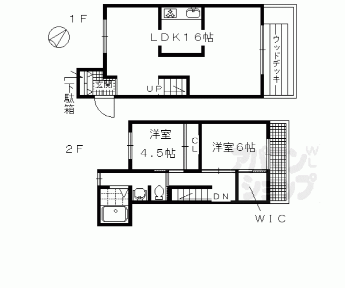 【VILLAD'ESTE京都下鴨】間取