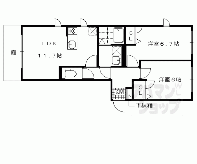 【ウィンクルム宝ヶ池】間取