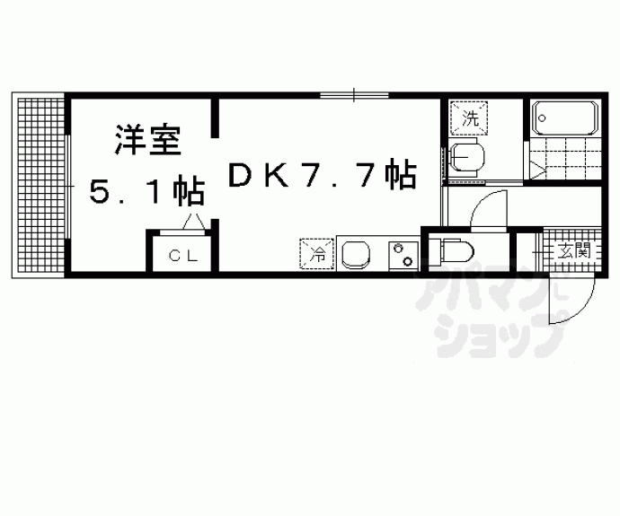 【Ｇｒａｎｇｅ京都岡崎】間取