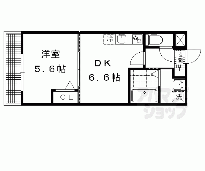 【Ｇｒａｎｇｅ京都岡崎】間取