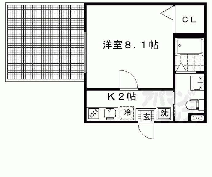 【サンフォレスト北白川】間取