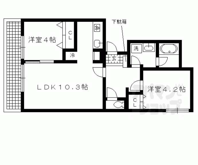 【ヴィラ北白川】間取