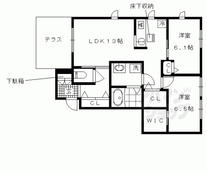 【ドミール宝ヶ池】間取