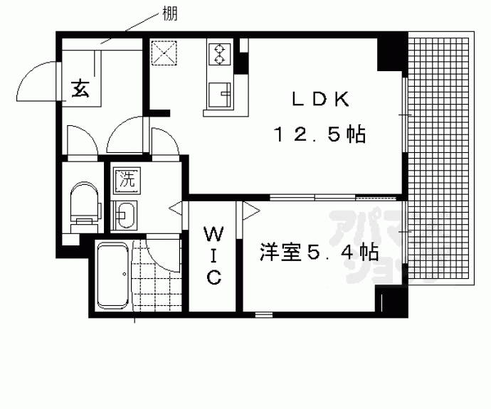 【グランデュア京 東一条】間取