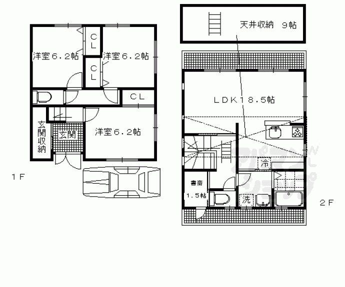 【吉田上大路町貸家】間取