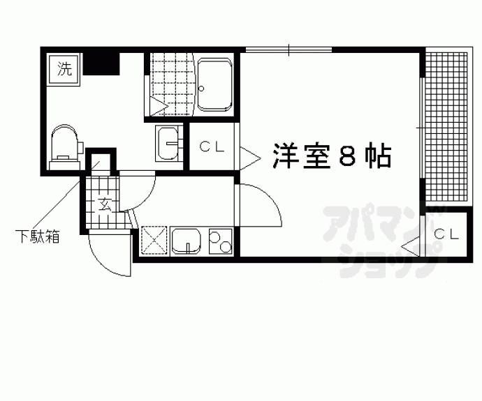 【エンヴィ寺ノ前Ⅱ】間取