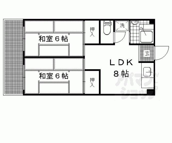 【阪田ハイツ】間取