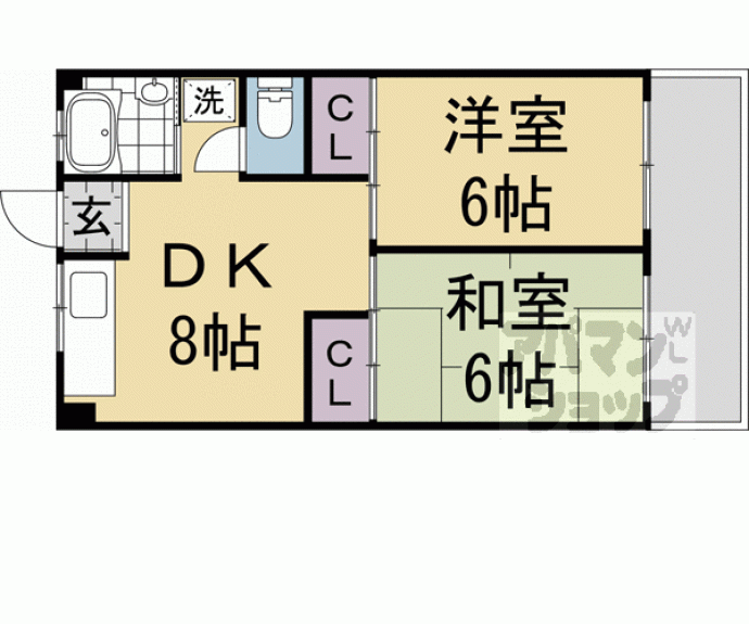 【阪田ハイツ】間取