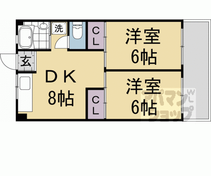 【阪田ハイツ】間取
