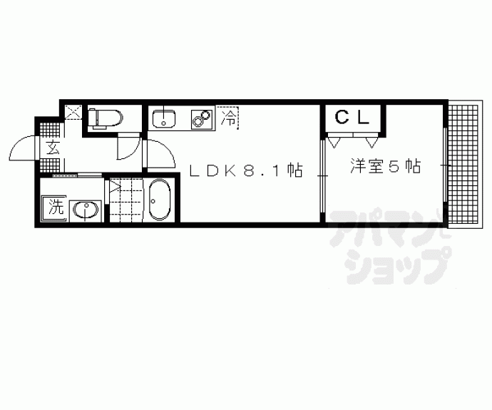 【サクシード宝ヶ池】間取