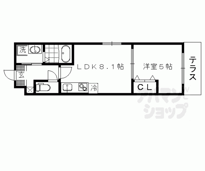 【サクシード宝ヶ池】間取