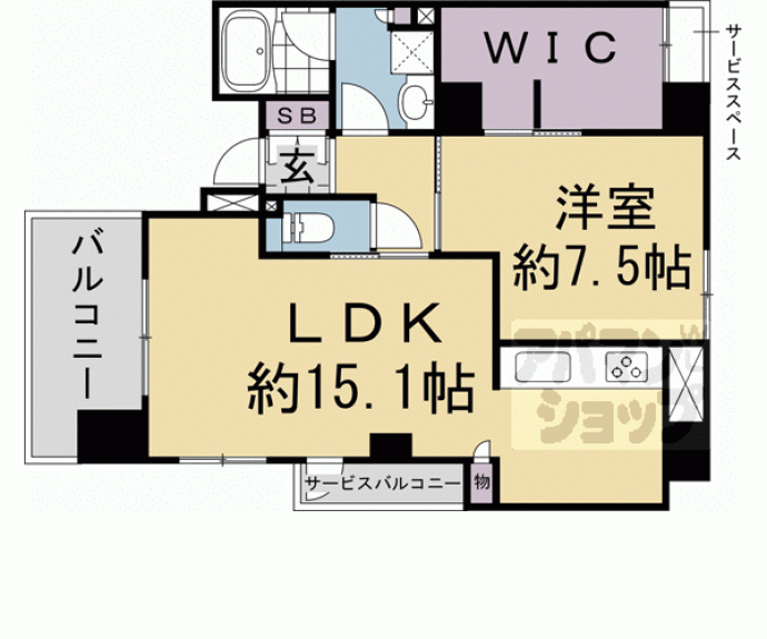 【ザ・京都レジデンス岡崎神宮】間取