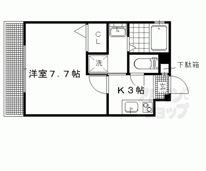【シエルコート一乗寺】間取